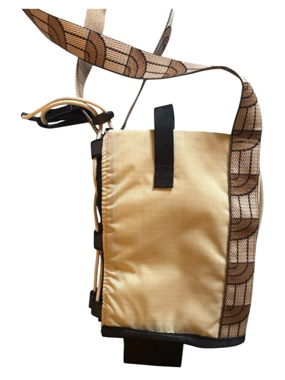 The North Face | Classic Cream & Black Mini Travel Bag Crossbody Hikers Outdoor